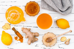 immunity tea with turmeric ginger lemon honey black seed oil — natural immune boost recipe